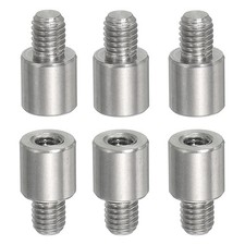 6pcs M5x6mm Male to M4x8mm Female Thread Stainless Steel Spacer Standoff Screw