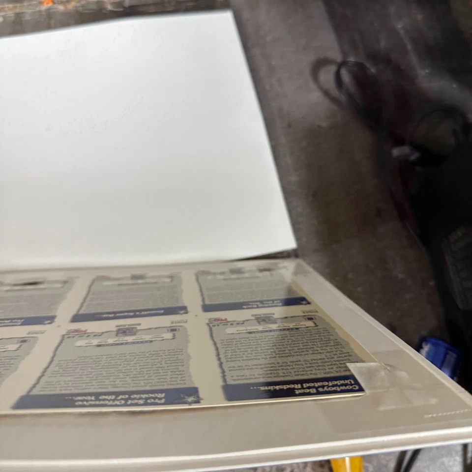 1993 Pro Set Power Emmitt Smith Autograph AUTO Uncut Sheet - Image 4 of 4