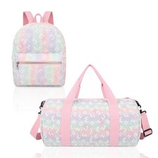 Dance Bag and BackPack Set for Girls, 2PCS Ballet Sport Gym Duffle Overnight ...