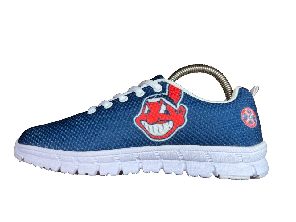 RARE Version ~ Women Sz 5 ~ Cleveland Indians Chief Wahoo Sneakers NEW - Image 4 of 4