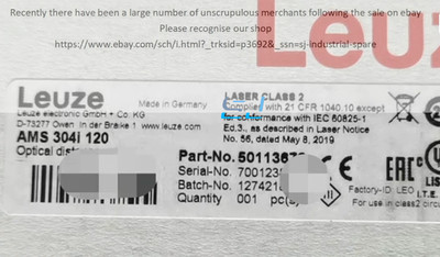 Brand new Leuze AMS 304i 120 50113678 Optical Distance Sensor 50113678
