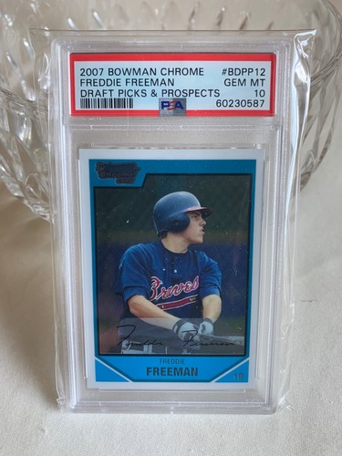 2007 Bowman Draft Chrome Freddie Freeman #BDPP12 PSA 10 RC