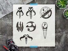 Reusable Mylar Mandalorian Star Wars Stencil Template - StencilAir