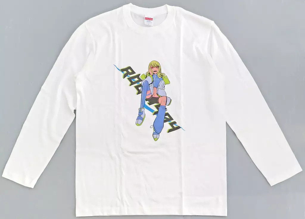 Tshirt, Kaminari Qpi Long Tshirt White L size 