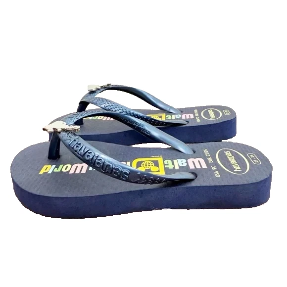 Chanclas Havaianas Walt Disney World azules para niños talla 9 Foto 4 de 4