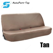 Fits Chevy Chevrolet Universal Pu Leather Full Size Bench Truck Seat Cover Tan