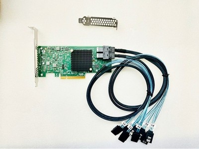 LSI 9300-8i 12Gbps SAS HBA IT Mode for ZFS FreeNAS unRAID + 2x SFF-8643