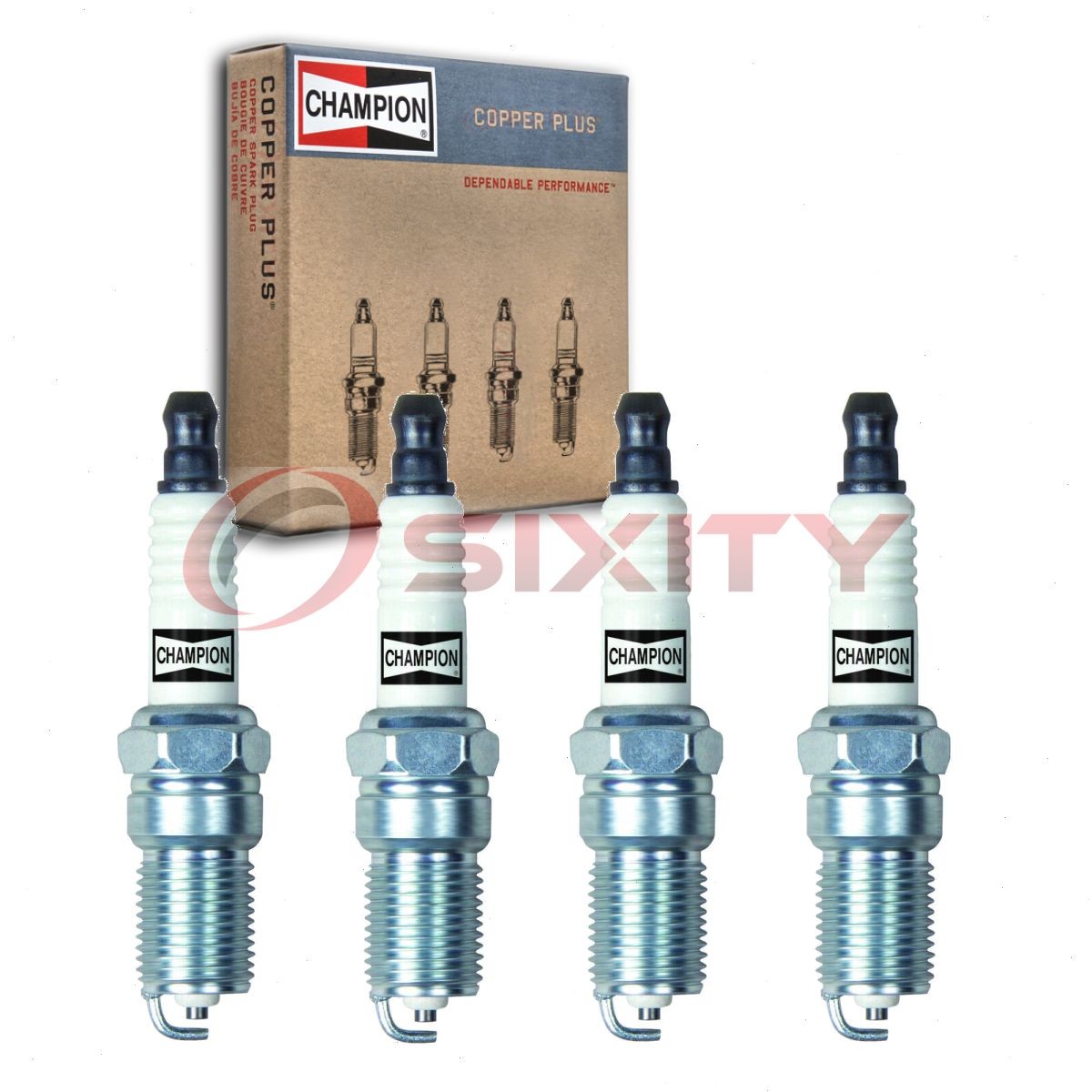 4 pc Champion Copper Plus Spark Plugs for 1994-2010 Mazda B2300 2.3L L4 cv