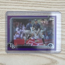 Topps 2025 Series 1 Hoop Dreams Purple #291 Palacios Walls Rays Serial 88/250