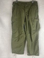 VTG Vietnam Combat Jungle Pants 30x28 OG 107 RipStop Poplin 60s US Army Tropical