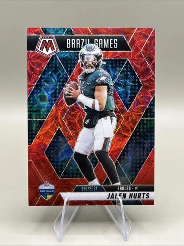 2025 Panini Mosaic - International Games Jalen Hurts #267 Red Scope Prizm