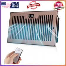 Quiet Register Booster Fan, 10-Speed Smart AC Vent Fan (Bronze)