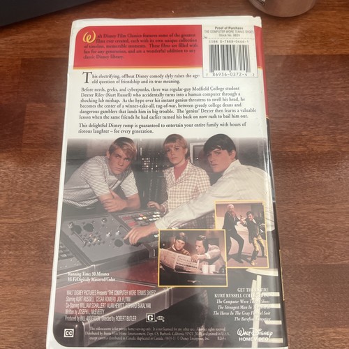 The Computer Wore Tennis Shoes (VHS, 2000, Kurt Russell Collection) Buy 2 Get 1 - Picture 2 of 3