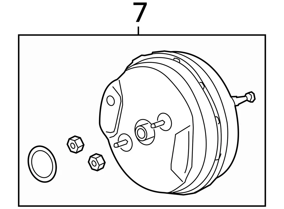 Power Brake Booster With Sport Brake Fits 17-20 BMW 530i 5152937 - Image 4 of 4