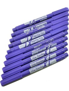 Long-Lasting 10-Pack Mini XL Skin Marking Pens - Ideal for Surgical Precision