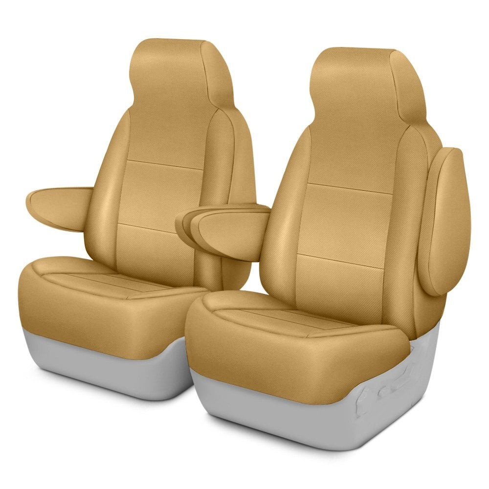 For Honda Accord 01-02 Saddleman Leatherette 1st Row Tan Custom Seat Covers