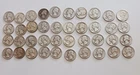 40 - 1940's US Silver quarters, $10.00 face value, all in vg condition