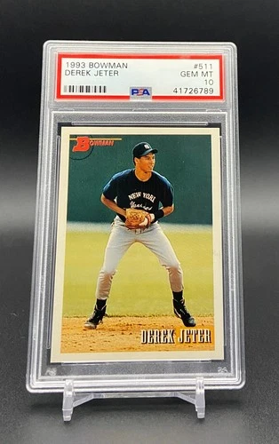 DEREK JETER - 1993 Bowman ROOKIE RC #511 Yankees - PSA 10 Gem Mint