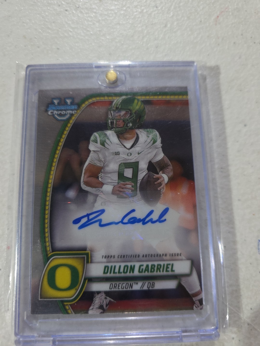 Dillon Gabriel Auto 2024 Bowman U University Chrome Oregon Cleveland Browns