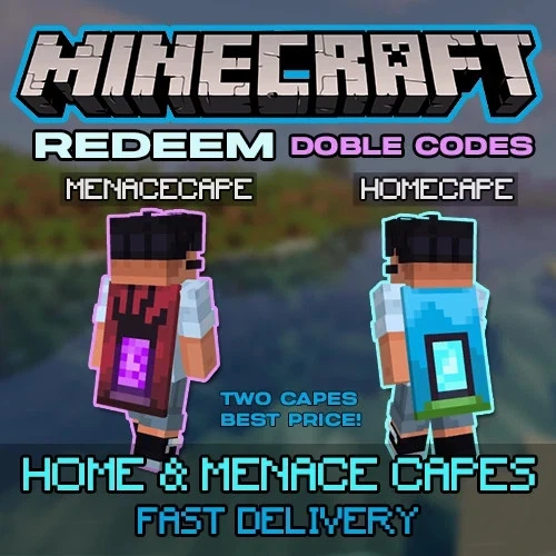 ⚡ Minecraft Home & Menace TWO Cape Code: Bedrock & Java! ⚡ Sofortlieferung ✅ - Bild 2 von 2