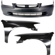 04711S84A90ZZ, 60261S84A90ZZ, 60211S84A90ZZ New Bumper Covers Fascias Set of 3