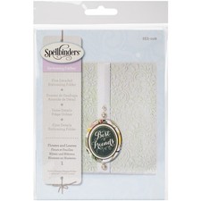 Spellbinders Embossing Folder Small Flowers Leaves