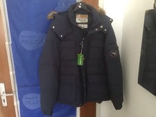 Parka Winter Explorer Jacke mit Webpelz-Kapuze. Größe L.