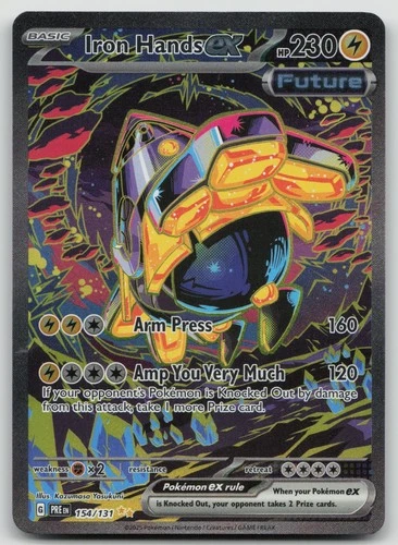 Iron Hands ex - 154/131 - Pokemon Prismatic Evolutions Special Illustration NM
