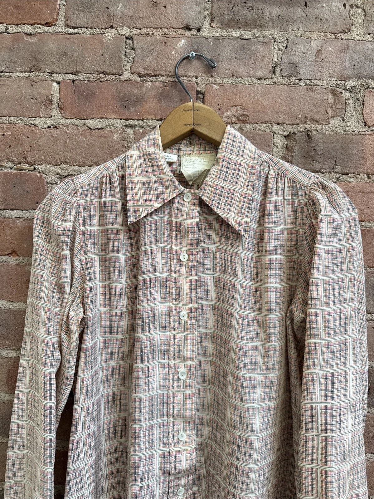Saint Laurent — Vintage Saint Laurent Rive Gauche Women’s Blouse, Sz 40, 100% Silk France