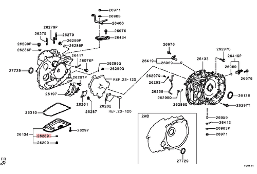Automatic Case Gasket for Mitsubishi OUTLANDER GF7W 2.0 - Picture 2 of 6
