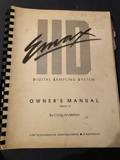 E-MU Systems EMAX 1 (HD) Manuale di istruzioni/Owners Manual User Manual