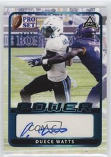 2021 Leaf Pro Set Power Base Platinum Spectrum Foil 10/99 Duece Watts Auto 1b1g