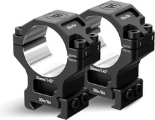 7075 Precision Scope Rings, 1" 30mm 34mm Pre-lapped, Picatinny