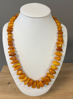 Schöne Halskette Bernstein Butterscotch 136 34 gramm