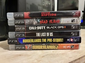 PlayStation PS3 six (6) games bundle - Dead Island, Borderlands, COD, Last of Us