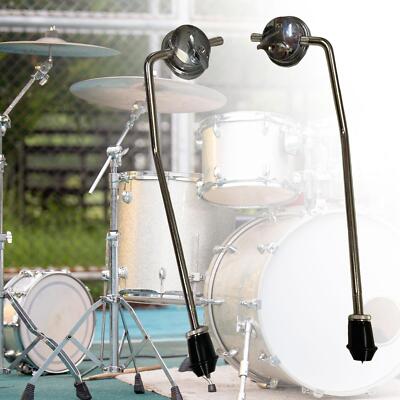 2 Stück Schlagzeugfüße Halter Bassdrum Halterung für Percussion Instrumente Zubehör