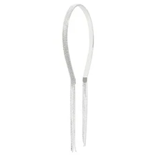 Honbay 1PCS 4 Row Rhinestone Headband Bling Crystal Tassel Headband Wedding 