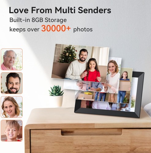 Smart 10.1 Inch Photo Frame with 8GB Memory & Touch Screen for Easy Sharing - Picture 8 of 8