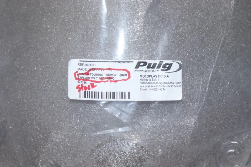 Parabrisas PUIG Clear Cupula Touring para Triumph Tiger Explorer/XC 2016+ - HUMO Foto 2 de 3