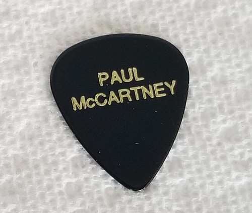 Paul McCartney Black Gold Single Sided 1990 Tour Guitar Pick Shelf K5