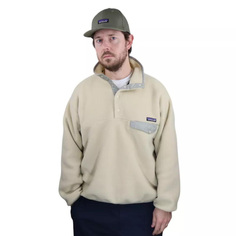 patagonia vtg 90s synchilla snap-t pullover fleece jacket