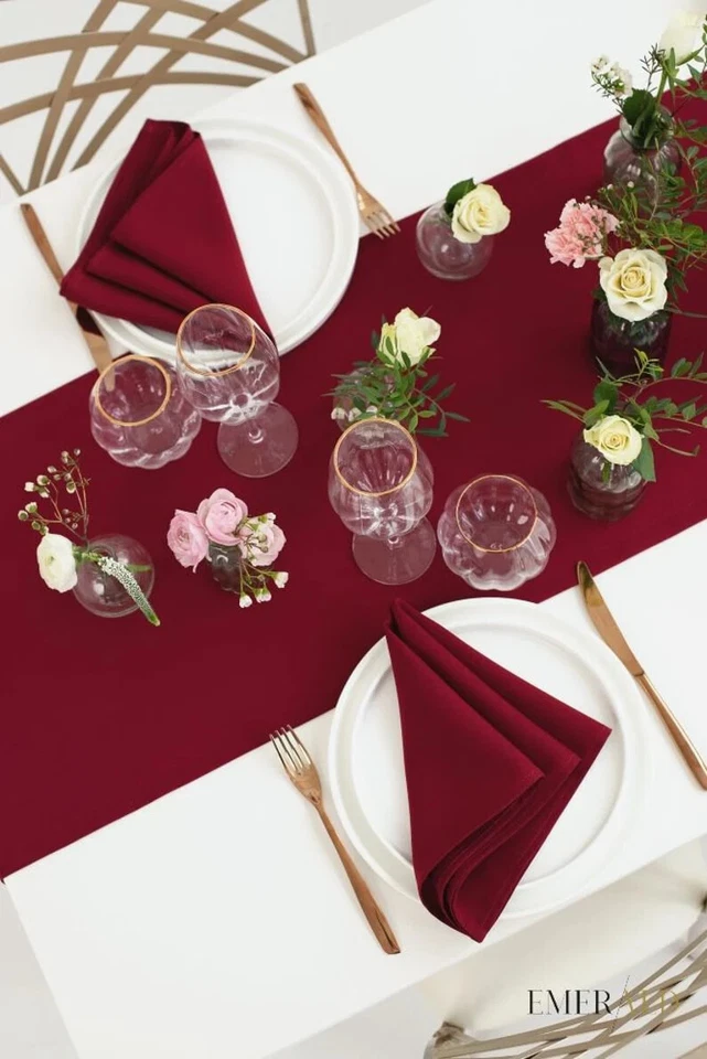 50 Piece Marron Color Cotton Napkin Rustic table Cloth Family Event Table Napkin - Image 2 of 4