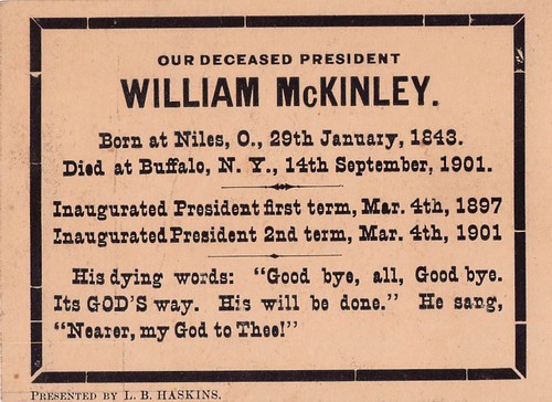 Hymns And Prayer From The Funeral Service Over President Mckinley