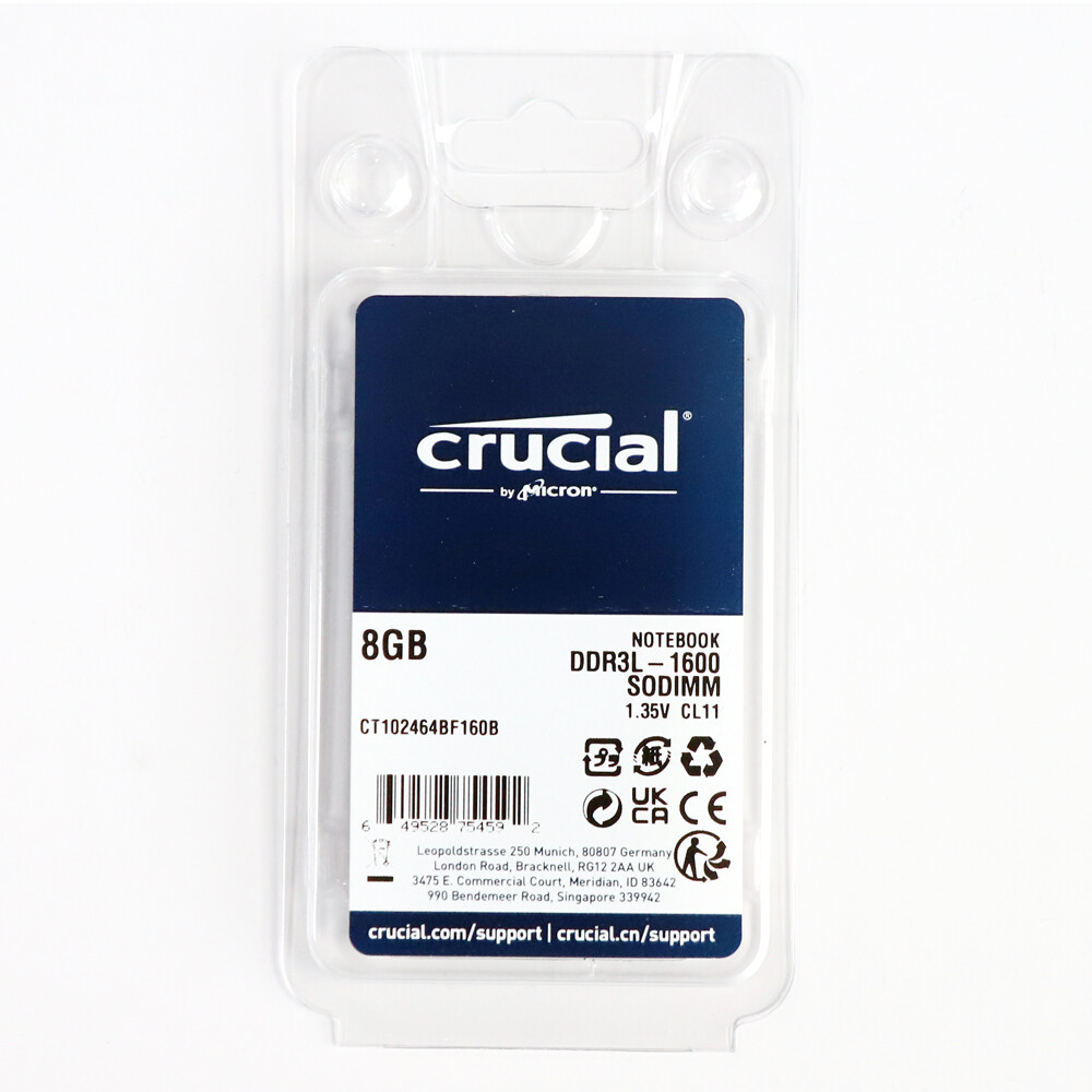 Crucial CT51264BF160BJ éoire de 4GB DDR3L 1600 T/s (PC3L-12800
