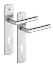 ROSTEX Edelstahl Renovierungsbeschlag Set REMONT - Dr&uuml;cker: VIGO - PZ, 92 mm