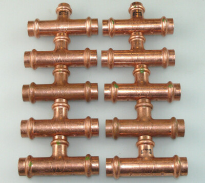 10x VIEGA PROFIPRESS T-STÜCK 15 MM x 12 MM x 15 MM FITTING PRESSFITTINGE 291914