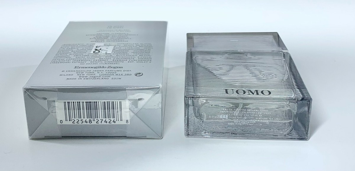 Ermenegildo Zegna UOMO Eau de Toilette Spray for Men 1 fl oz