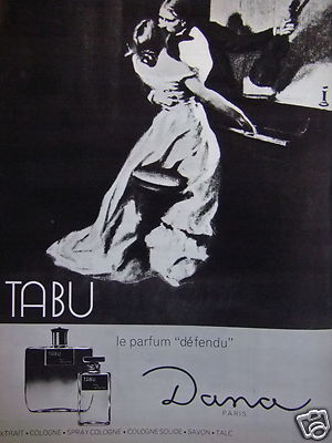 WERBUNG 1965 TABU LE PARFUM DEFENDU DANA PARIS - WERBUNG