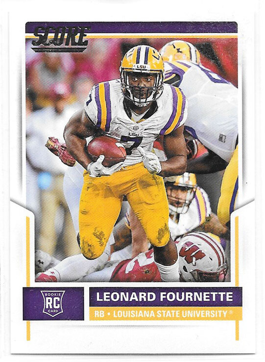 2017 Panini Score Leonard Fournette Rookie Card RC #347 Tampa Bay Buccaneers