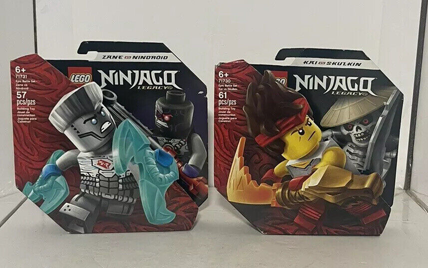 Lot of 2 Lego Ninjago Epic Battle Sets 71730/71731 (Brand New & Sealed)